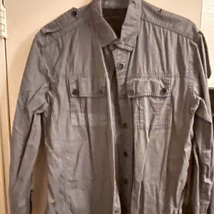 Marc Ecko Cut & Sew line. Militant style with many buttons an an overall soldier